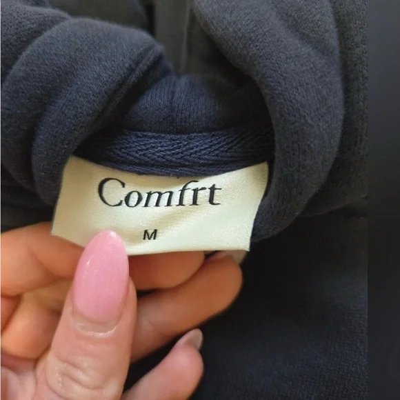 Navy Blue Comfrt Sweatshirt and Sweatpants Set - Picture 4 of 6